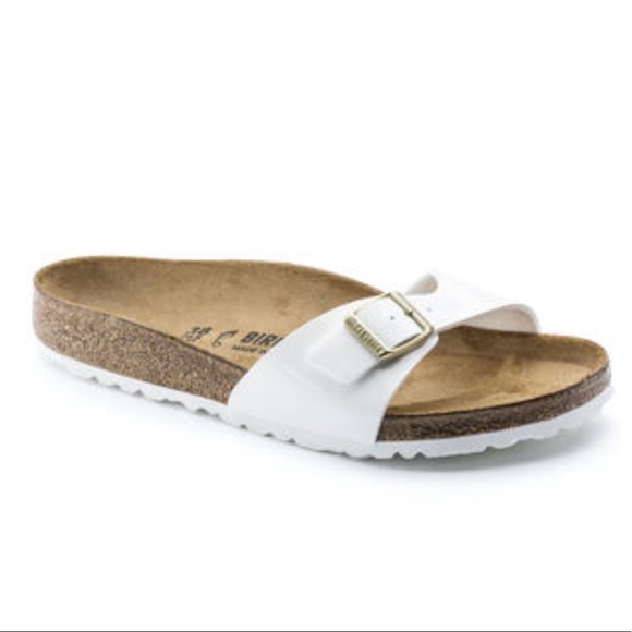 BIRKENSTOCK Madrid One Strap Buckle EVA Sandals Slides Mules Shoes Leather Cork - Picture 1 of 15
